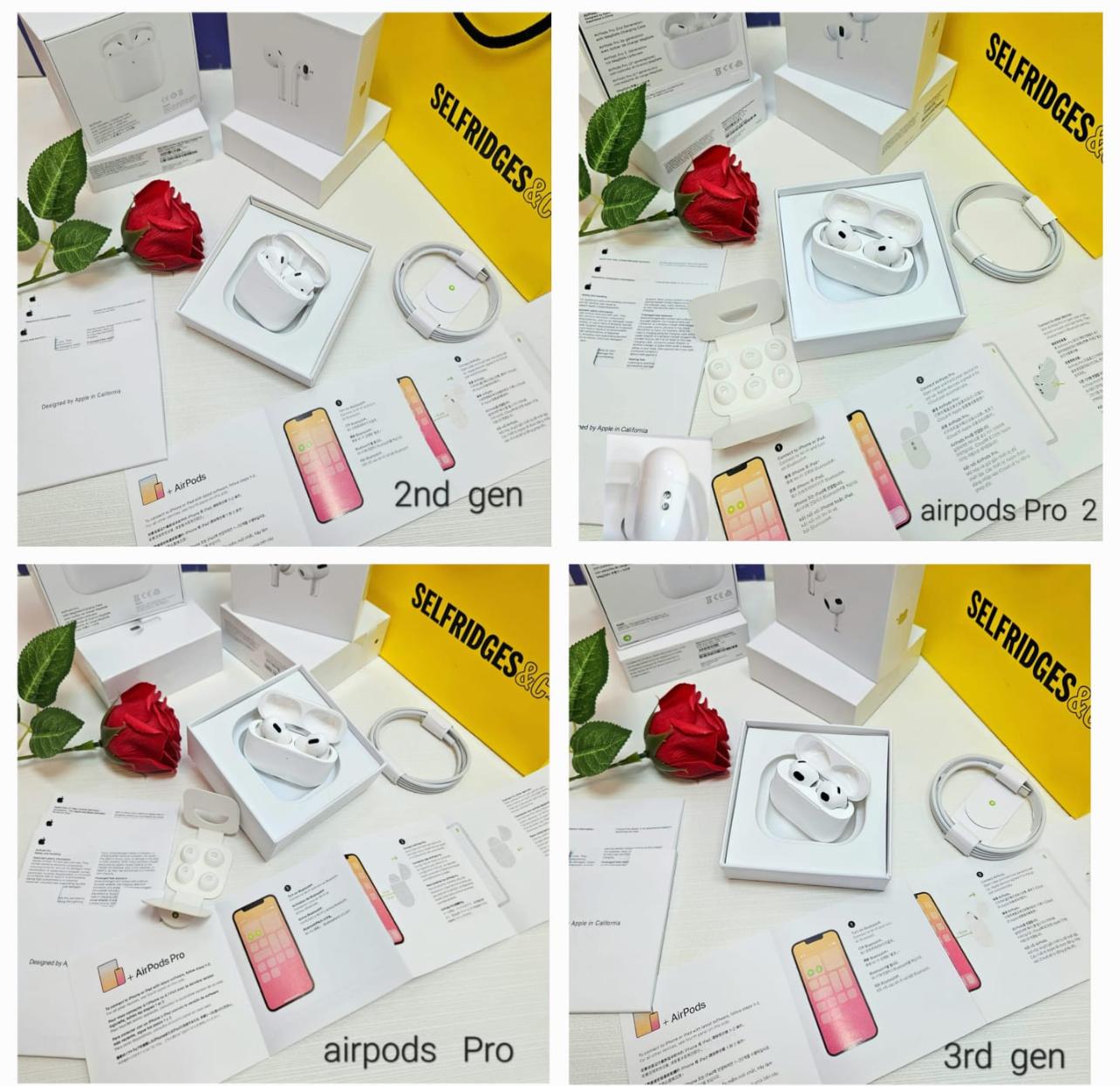 Apple AirPods Collection – Full Range Available Pro, Pro2, 2nd Gen, 3rd Gen